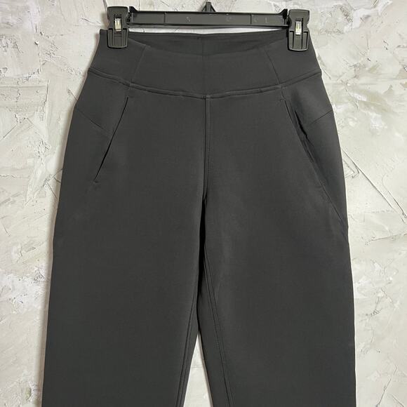 Lululemon Smooth Fleece Jogger Pants Size 2 Black High Rise Cozy Athleisure - Picture 5 of 8